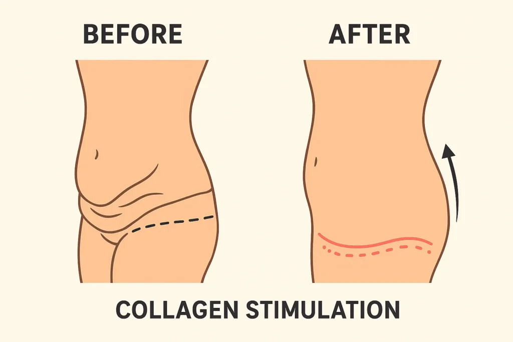 Before and after results for sagging skin after weight loss injections Hickstead
