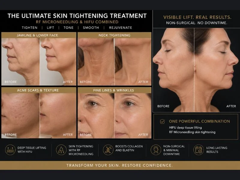 Results of combined treatment for the ultimate skin tightening treatment Hickstead